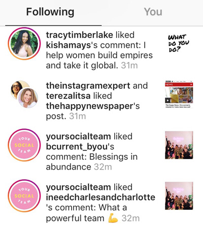 How to know if an Instagram sugar daddy is real, check their activity on other posts